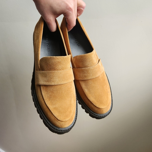 Aerosoles Suede Leather Loafers - Picture 2 of 4